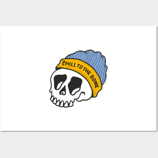 Chill to the Bone Skull Posters and Art